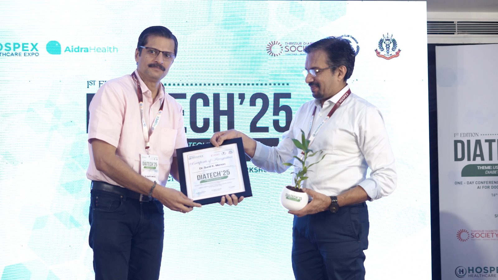 Delegate speaking from the audience at DIATECH'25